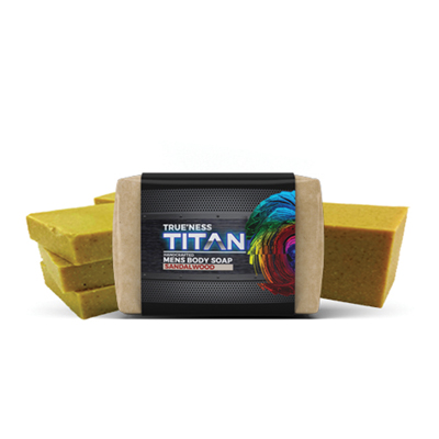 Trueness Titan Men’s Saddlewood Bar Soap